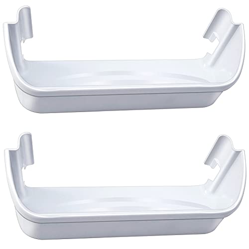2 Pack 240323001 Refrigerator Door Bin Shelf Compatible with Frigidaire and Electrolux, Bottom 2 shelves, White, Single Unit, Replaces AP2115741, AH429724, EA429724, PS429724, 240323007, - Grill Parts America