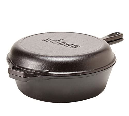 Lodge LCC3 Cast Iron Combo Cooker, Pre-Seasoned, 10.25" -Quart - Grill Parts America
