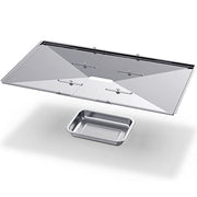 Geesta Grill Grease Tray Set, Stainless Steel Grill Replacement Parts, 24" - 27" Adjustable Grill Drip Pans Fit for Gas Grill from Dyna Glo, Nexgrill, Backyard Grill, Expert, BHG, Kenmore and More - Grill Parts America