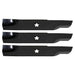 Set of 3 True Husqvarna OEM Lawn Mower Blades 14 5/8" 539112078 - Grill Parts America