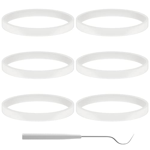 6 PCS Rubber Gaskets 10cm Sealing Gaskets White O-Ring Replacement Parts for Ninja Blender BL480 BL680 BL910 CT680 - Kitchen Parts America