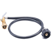 GasSaf 3FT Propane Refill Adapter Hose, Propane Refill Kit with ON/OFF Control Valve for Filling 1 lb Propane Tank Cylinder Bottle - Grill Parts America