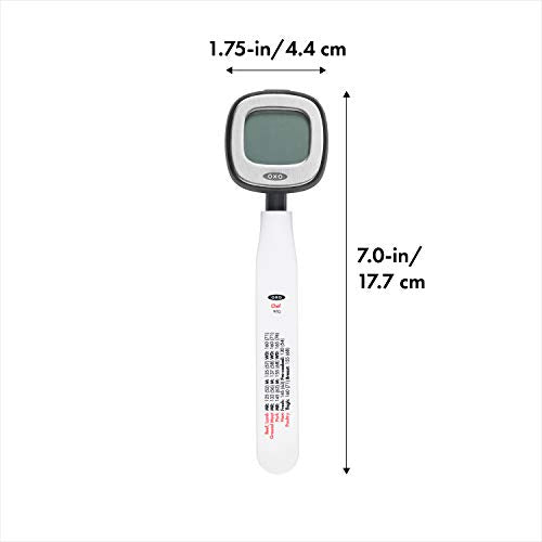 OXO Good Grips Chef's Precision Digital Instant Read Thermometer, Black - Grill Parts America