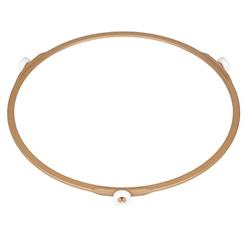 Jolaxy 8.8" Microwave Turntable Ring with 15 mm Rollers, 8 3/4" Microwave Oven Tray Support, Glass Plate Rotating Roller Ring, Ring Outer Dia. 8.8 inches (22.3 cm), Roller Height 19/32 inch (15 mm) - Grill Parts America