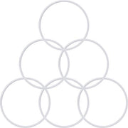 6 Pieces Rubber Gasket Replacement Seal White O-ring Compatible with Magic 250W - Kitchen Parts America