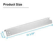 Zemibi Heat Plate for Brinkmann 810-6680-S, Stainless Steel Replacement Parts BBQ Heat Shield Tent 810-6680S, 6 Pakc Flavorizer Bars, 15 1/16" x 2 5/16" - Grill Parts America