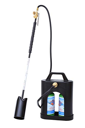 Flame King YSN1LBPB ProBoost Dual 1LB Propane Tank Carrier QCC Outlet, Black - Grill Parts America