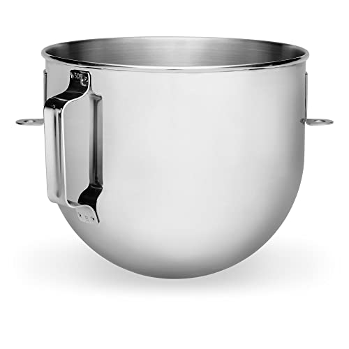Gdrtwwh Stainless Steel Bowl for KitchenAid 4.5-5 Quart Tilt-Head Stand  Mixer,Replacement with KitchenAid Mixer Bowl, Dishwasher Safe