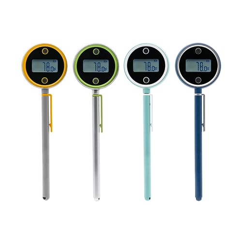 CHEFSTEMP Instant Read Meat Thermometer, 1-Second Meat Thermometer, Digital Meat Thermometer for Grilling, Food, BBQ, Kitchen Cooking, Oil Deep Frying & Candy (Nobility Blue Pocket Pro) - Grill Parts America