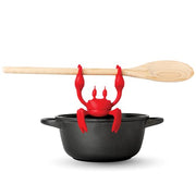 OTOTO Red the Crab Silicone Utensil Rest - Kitchen Gifts, Silicone Spoon Rest for Stove Top - Heat-Resistant Kitchen and Grill Utensil Holder - Non-Slip Spoon Holder Stove Organizer, Steam Releaser - Grill Parts America