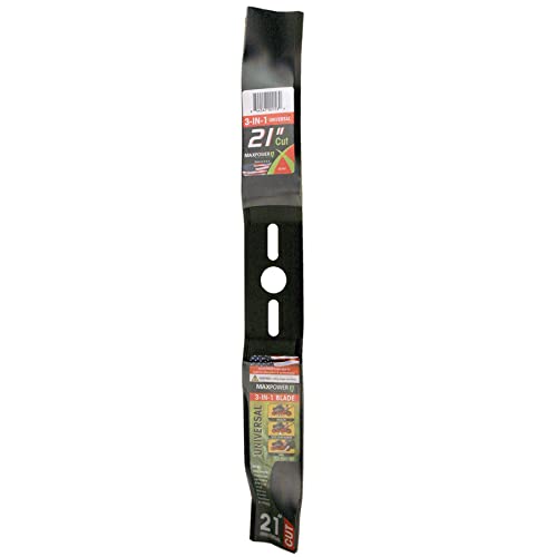 Maxpower 331951B Universal 3-N-1 Blade for 21 in. Cut Mower, black - Grill Parts America