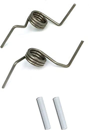 [DA81-01345B Spring OEM Mania] DA81-01345B 2-PACK NEW OEM Produced for SAMSUNG Refrigerator French Door Springs and 2 White Sleeve Pin Set Replacement Part - Grill Parts America