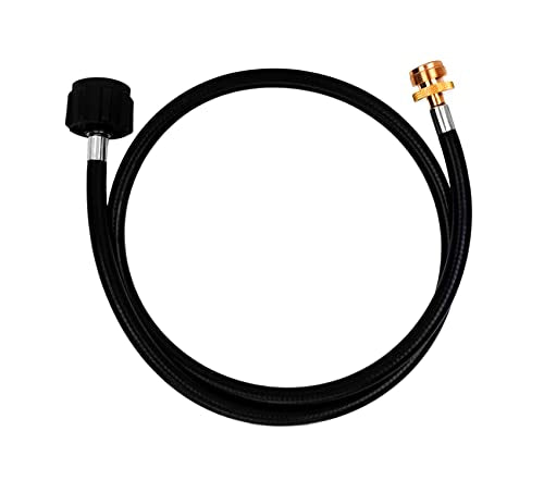 Propane Link 7FT Propane Hose Extension - Propane Tank Extension Hose for Weber/Coleman/Blackstone Grill Smoker Camping Stove & Larger Propane Tank, Mr Buddy Heater Adapter Hose with Plumber Tape - Grill Parts America
