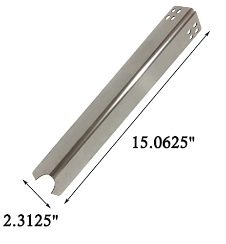 Shengyongh SS99441 (6-Pack) SS14081 (6-Pack) Stainless Steel Heat Plate and Burner Replacement for Brinkmann 810-6680-S Brand Gas Grill - Grill Parts America