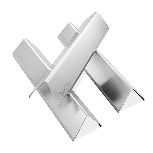 Hisencn 7635 15.3 Inches Flavor Bars for Weber Spirit I & II 200 Series, Spirit E210, S210, E220, S220 with Front Control Knobs, 304 Stainless Steel Heat Plate, 3 Pack - Grill Parts America