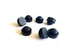 (8) Push-in Rubber Bumper Feet - Fits 1/2" Holes - 3/16 GW - 1" Bottom Base - Kitchen Parts America