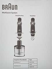 Braun MQS230BK MultiQuick Chopper Hand Blender, 2-Cup - Kitchen Parts America