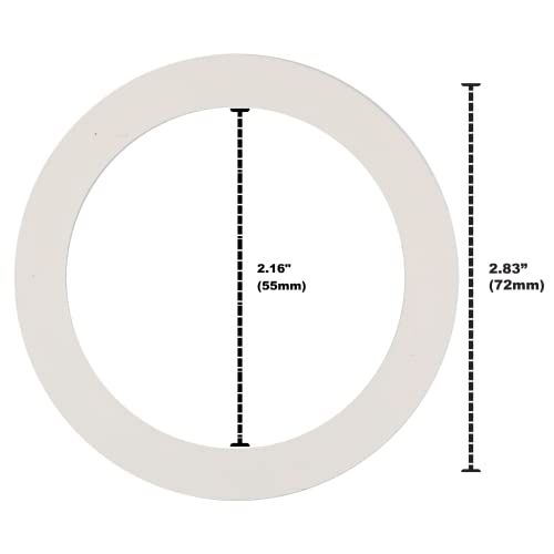 Univen 2.5" (64mm) Espresso Filter and Gasket Seals Compatible with Bialetti 6 Cup Aluminum Espresso Makers - Kitchen Parts America