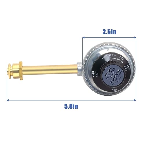 29102349 Grill BBQ Regulator Control Valve Replacement,Tru-Infrared Regulator Valve Compatible with Charbroil Grill2Go Portable Liquid Propane Gas Grill 2012 29103224A - Grill Parts America