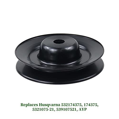 NICHEFLAG 3Pack 532174356 Spindle Assembly with 532173436 Spindle Pulley 532174375 Idler Pulley 532174368 Belt for Husqvarna GTH 2248 GTH 2548 YTH 1848 YTH 2148 Ride Mowers - Grill Parts America