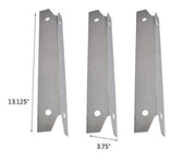 Votenli S9061A(3-Pack) S1048A(3-Pack) Replacement 13 1/8 inches Stainless Steel Heat Plates and Stainless Steel Grill Burner Crossover Tube for Brinkmann 810-3331-F - Grill Parts America