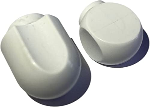 TJPoto Replacement Part Set of 2 Stand Mixer White Plastic Lock Lever Knob and Speed Control Knob for Kitchen aid - Kitchen Parts America