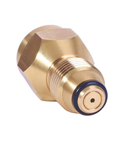 DOZYANT Propane Refill Adapter - 100% Solid Brass Regulator Valve Accessory for All 1 LB Tank Small Cylinders - Grill Parts America