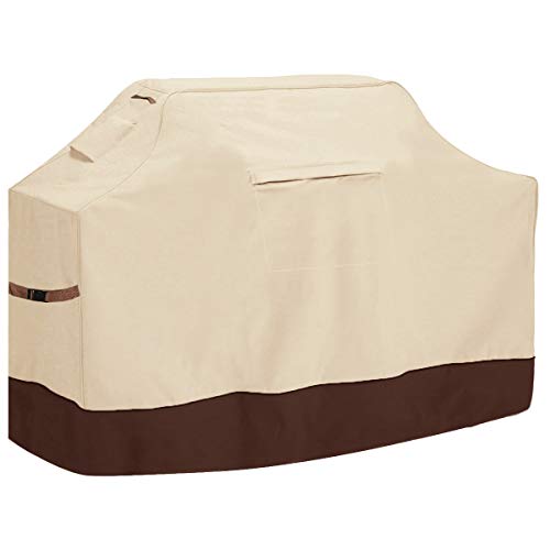 Vailge Grill Cover,58-inch Waterproof BBQ Cover,600D Heavy Duty Gas Grill Cover, UV & Dust & Rip & Fading Resistant,Suitable for Weber, Brinkmann, Char Broil Grills and More,Beige - Grill Parts America