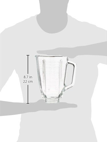 Oster 5-Cup Glass Square Replacement Blender Jar, 4.5" Top for Oster Models Only - Kitchen Parts America