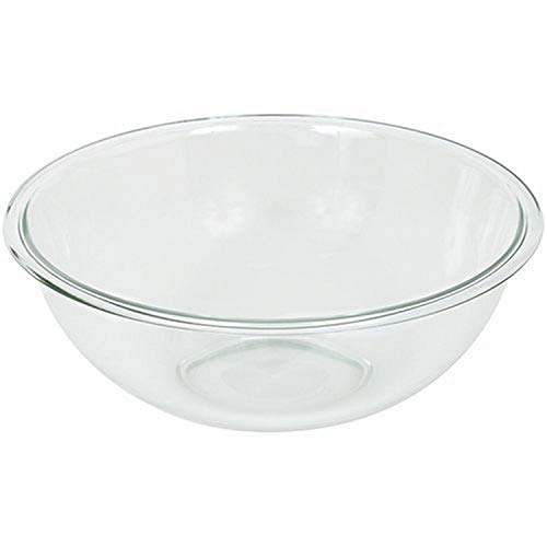 Pyrex Prepware 4-Quart Rimmed Glass Mixing Bowl, Clear - Grill Parts America