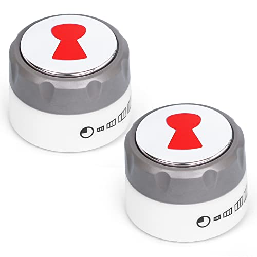 TERGTIRY 2 Pieces New Upgraded Weber 70867 2-3/8".Diameter Summit 400/600 Years 2007-2011 2pk Lighted Knob - Grill Parts America