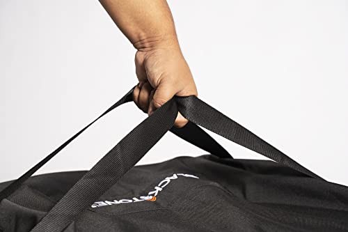 Blackstone Tabletop Griddle w/Hood Carry Bag, 5510, Portable BBQ Grill Griddle Carry Bag for Travel - 600D Heavy Duty Weather-Resistant Cover Accessories, Black, 22 inch - Grill Parts America