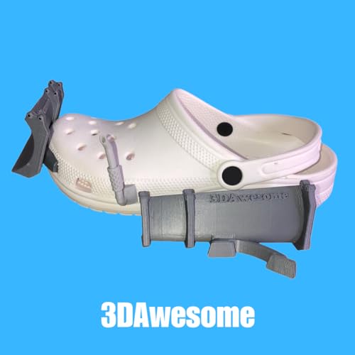 3DAwesome Croc Snow Plow and Exhaust Pipe Charm - Fun, Unique, and Secure -  Easy to use and Install (1 Pair)