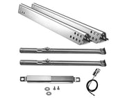 BBQ Future Grill Replacement Part Kit for Charbroil Performance 2 Burner Gas Grills 463673519 463377319 463625217 463673017 463673517, Heat Plates & Burners & Crossover Tube & Ignitor Set - Grill Parts America