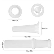 Food Grinder Attachment for Kitchen Aid Stand Mixers with Universal Food Pusher + Sausage Filler Nozzle + Kubbe Attachment for Size 5 Meat Grinder - Kitchen Parts America
