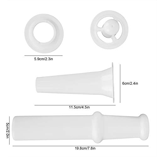 Food Grinder Attachment for Kitchen Aid Stand Mixers with Universal Food Pusher + Sausage Filler Nozzle + Kubbe Attachment for Size 5 Meat Grinder - Kitchen Parts America