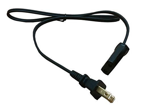 HASMX Power Cord 36" for West Bend Slow Cooker 84114 84124, Replacement Part 2pin Cord Black 3ft Length (1-Pack) - Kitchen Parts America