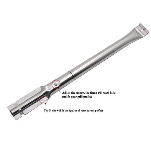 Hisencn Repair Kit for Costco Kirkland 720-0432, Nexgrill 720-0193, 720-0432 Gas Grill Models, Grill Burner Tube Pipe, Heat Plate Tent Shield Burner Cover, Igniter Electrode Replacement Parts - Grill Parts America