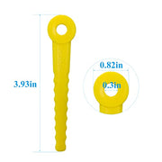 Pymga 12 Count Nylon Replacement Blades Lawn Mower Plastic Blade with 8mm Round Hole for Push-N-Load Trimmer Head - Grill Parts America