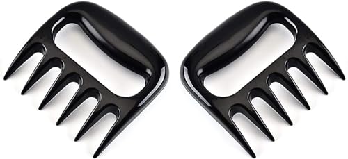 Meat Claws,Black Meat Shredder Claws,Use for Shredding, Carving, Handling, Lifting, Pulling Apart Meat (Black) - Grill Parts America