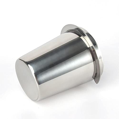 REBABA Coffee Portafilter, Powder Receiving Cup, 51mm/58mm Distributor, Stainless Steel Dosing Cup Feeder Part for Espresso Machine(51mm,Silver) - Kitchen Parts America