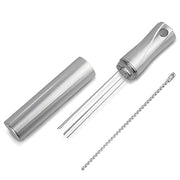 FIRJOY WDT Distribution Tool - Espresso Coffee Stirrer I 0.4mm Stainless Needles - Great Gift for the Home Barista (Mini Pen Style, 3.5" - Silver) - Kitchen Parts America