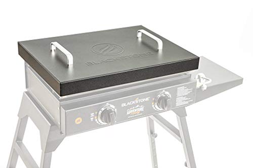 Blackstone 5079 Hard Cover Top Lid with Handle for 22" Griddle - Lightweight & Durable Storage Hood Cover - Powder Coated Steel - Flat Top Griddle Accessories Water Resistant Premium Model, Black - Grill Parts America