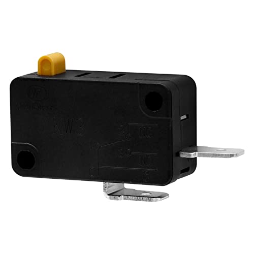 BokWin 1 Pcs KW3 Snap Action Switch 125V/250V,Micro Limit Switch for Air Fryer Microwave Vacuum Cleaner Coffee Machine(Normally Open) - Grill Parts America