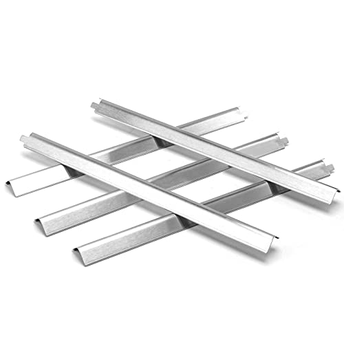 Hisencn Heat Plates - for Charbroil Performance 5 Burner Gas Grill 463448021, 463450022, 463451022, 463455021, 463449021, Grill Heat Plate Replacement Parts, G325-0002-W1 Heat Plates, Stainless Steel - Grill Parts America