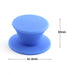 PZRT 2-Pack Universal Pot Lid Cover Knob,Anti-Heat Silicone 2.3 Inch Base Replacement Cookware Pot Lid Handle Circular Handgrip with Screw Nut - Blue - Kitchen Parts America