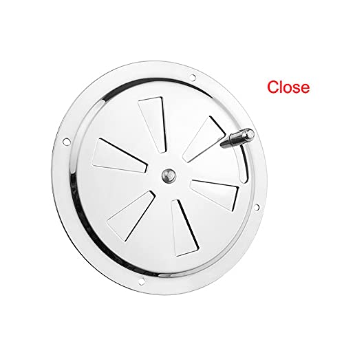 HNHN 4'' BBQ Smoker Air Vent, Stainless Steel Pinwheel Grill Smoker Exhaust Vent Stove Air Vent Damper, silver - Grill Parts America