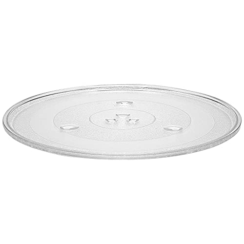 AMI Parts Microwave Turntable Plate 12 3/8 inch P34 Replacement Glass Turntable Plate for Microwaves Compatible with Magic Chef