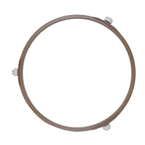 LoveDeal Microwave Turntable Ring 7 Inch, Small Microwave Oven Turntable Plate Roller Support Wheel Ring, Replacement Inner Ring, Rotating Tray Support Holder, Roller Height 0.55"/14MM (2PCS, Brown) - Grill Parts America