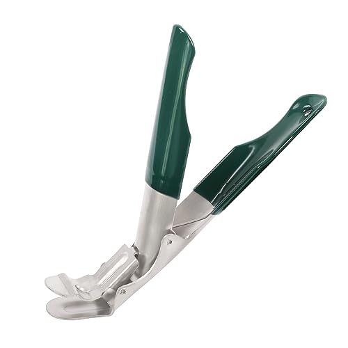 KAMaster Stainless Steel Grill Grate Lifter Gripper,Grate Grabber with Green Protective Cover Grill Grate Lifter Tool for Big Green Egg Accessories Kamado Charcoal Grill Smoker,Weber,Primo,Grill Dome - Grill Parts America